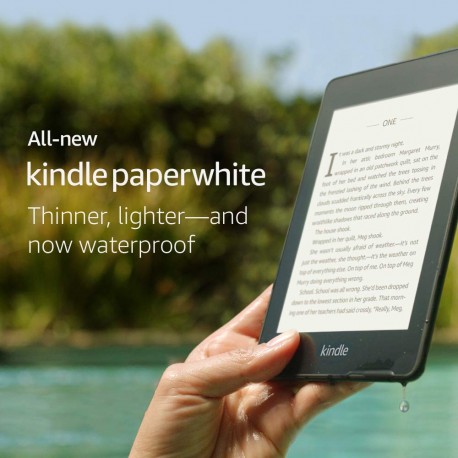 All-new Kindle Paperwhite – Ahora Waterproof with 2x de almacenamiento.