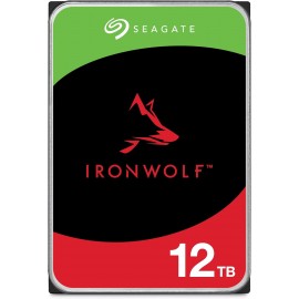 DISCO DURO INTERNO SEAGATE IRONWOLF 12TB NAS – CMR 3.5" SATA3s 7200RPM 256MB