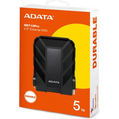 Disco Duro Externo de 5TB ADATA Engomado, anticaidas. HD710 Pro